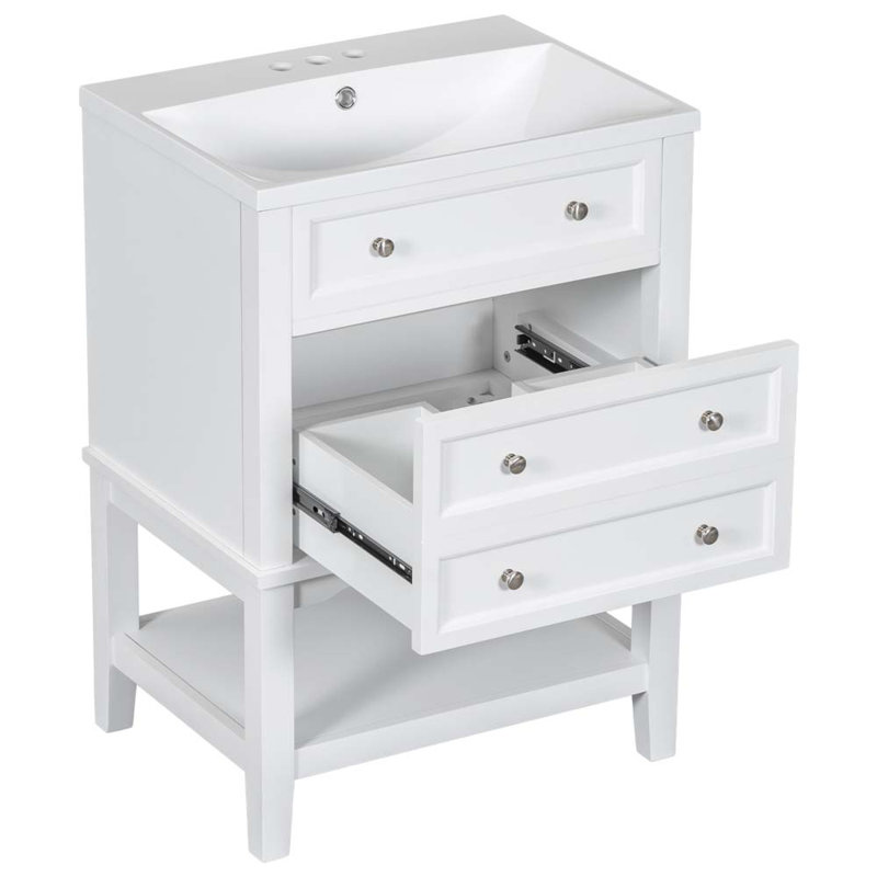 Tandoori 24" Bathroom Vanity With Sink, Storage Cabinet | Wayfair